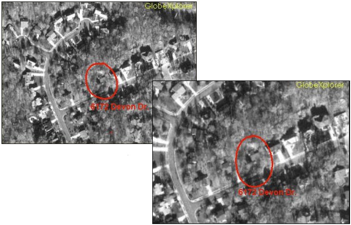 2X and 4X blowups aerial picture.